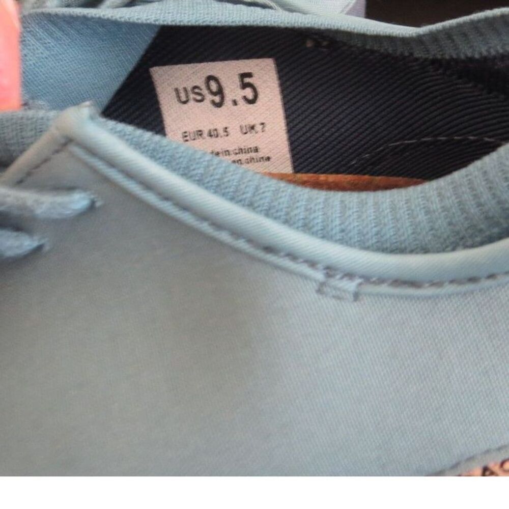 Saola Semnoz II Eco-Friendly Knit Sneaker Blue Women's Size 9.5 EUC - Picture 13 of 14
